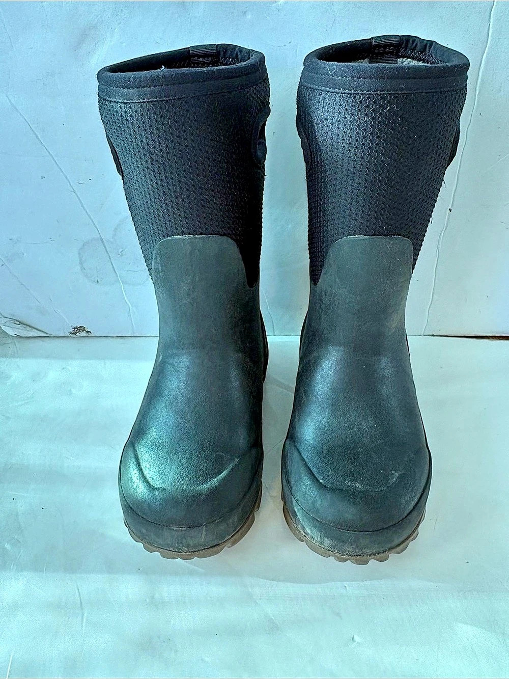 BOGS Whiteout Waterproof Rain Boots US 1 Black